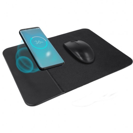 MOUSE PAD SETTY BLACK ΜΕ ΦΟΡΤΙΣΤΗ 10W