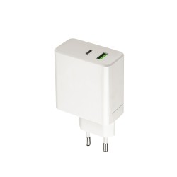 ΦΟΡΤΙΣΤΗΣ ΤΑΞΙΔΙΟΥ SETTY USB A + USB C PD 45W WHITE