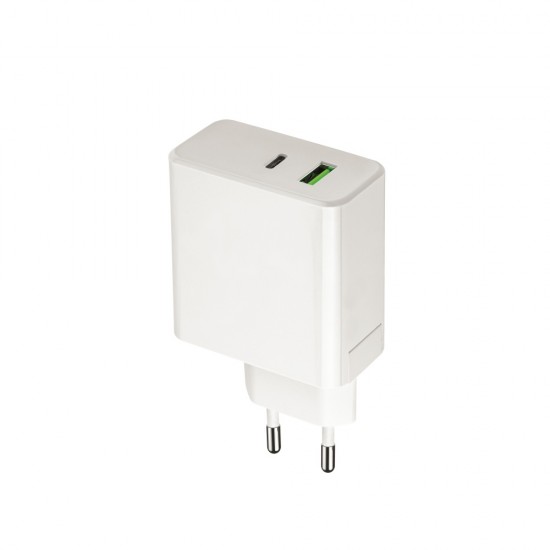 ΦΟΡΤΙΣΤΗΣ ΤΑΞΙΔΙΟΥ SETTY USB A + USB C PD 45W WHITE