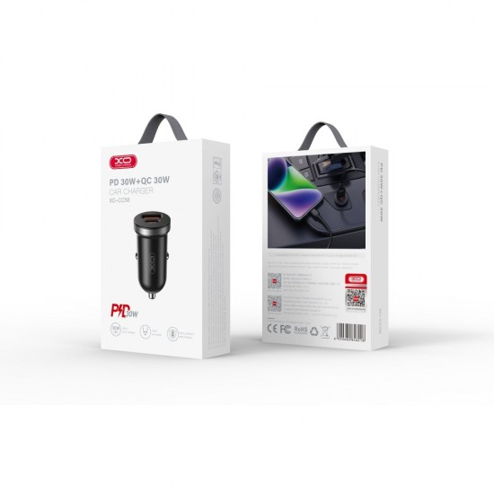 ΦΟΡΤΙΣΤΗΣ ΑΥΤΟΚΙΝΗΤΟΥ XO USAB A+ USB C  CC56 PD 30W  BLACK