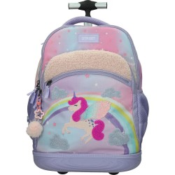 ΤΣΑΝΤΑ ΣΧΟΛΙΚΗ STREET TROLLEY LOVELY UNICORN 34x22x45 cm (με εργονομική πλάτη air system και σκληρό πάτο)