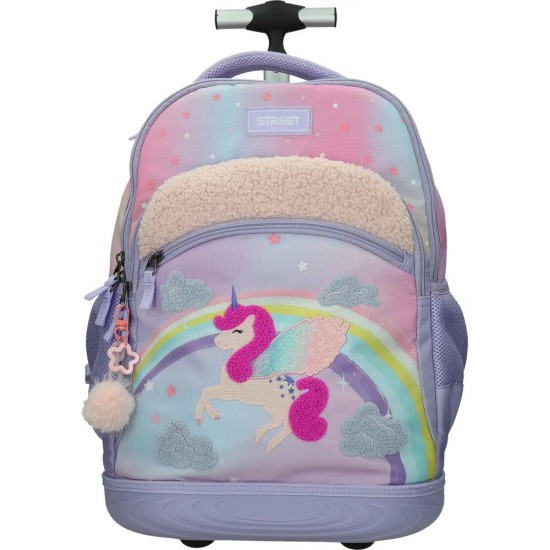 ΤΣΑΝΤΑ ΣΧΟΛΙΚΗ STREET TROLLEY LOVELY UNICORN 34x22x45 cm (με εργονομική πλάτη air system και σκληρό πάτο)
