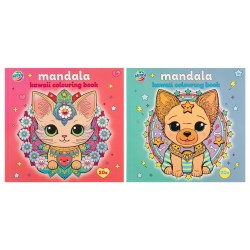 ΧΡΩΜΟΣΕΛΙΔΕΣ MANDALA KAWAII 20 ΦΥΛΛΑ