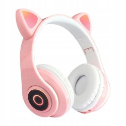 ΑΚΟΥΣΤΙΚΑ TELCON HEADPHONE BLUETOOTH B39 CAT EARS PINK