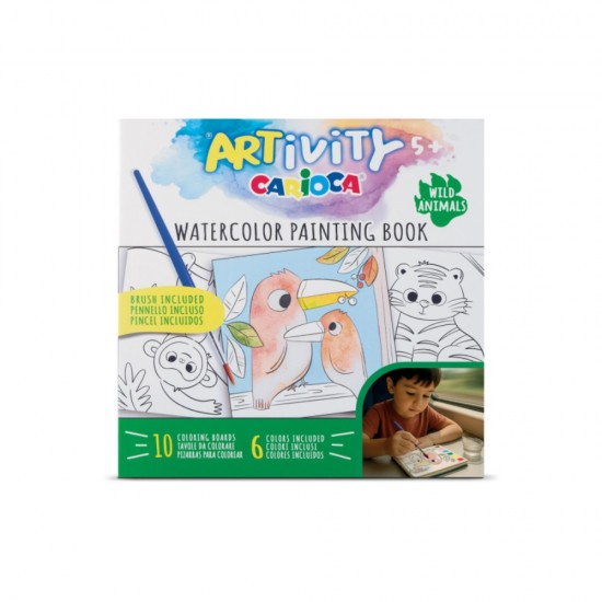 ΣΕΤ ΖΩΓΡΑΦΙΚΗΣ CARIOCA ARTivity WATERCOLOR PAINTING BOOK ANIMALS