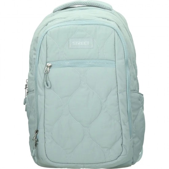 ΤΣΑΝΤΑ BACKPACK STREET PUFFY MINT 30x20x45cm (με εργονομική πλάτη air system)