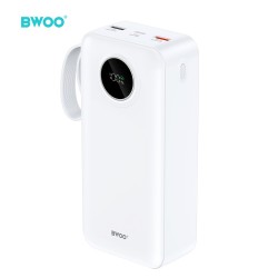 POWER BANK BWOO 30000mAh 22,5W ΜΕ ΟΘΟΝΗ BO-P64 ΑΣΠΡΟ