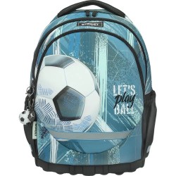 ΤΣΑΝΤΑ ΣΧΟΛΙΚΗ STREET FOOTBALL  31x16x43cm (με εργονομική πλάτη air system και σκληρό πάτο)