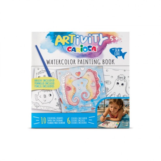 ΣΕΤ ΖΩΓΡΑΦΙΚΗΣ CARIOCA ARTivity WATERCOLOR PAINTING BOOK SEA LIFE