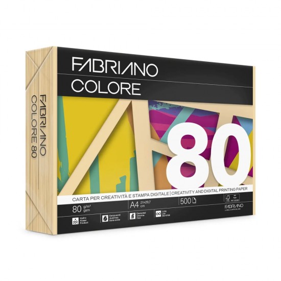 ΧΑΡΤΙ ΦΩΤΟΤΥΠΙΚΟ FABRIANO COLORE Α4 80gr ALBICOCCA (500φ)