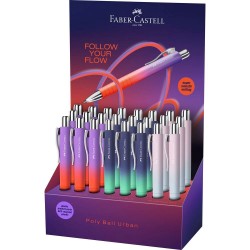 ΣΤΥΛΟ FABER CASTELL ΑΥΤΟΜΑΤΟ ΔΙΑΡΚΕΙΑΣ POLY FLOW  (stand 24τεμ.)