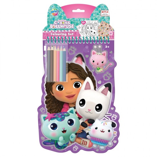 ΒΙΒΛΙΑ ΖΩΓΡΑΦΙΚΗΣ GABBY SHAPED COLOURING 20 ΦΥΛΛΑ ΚΑΙ ΞΥΛΟΜΠΟΓΙΕΣ