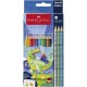 ΚΡΑΓΙΟΝ ΞΥΛΙΝΑ FABER CASTELL GRIP/METALIC ΔΕΙΝΟΣΑΥΡΟΣ 13 χρωμ.(10+3 )