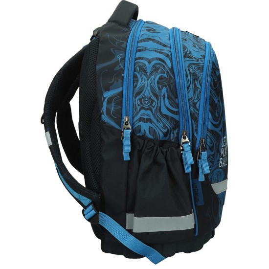 ΤΣΑΝΤΑ ΣΧΟΛΙΚΗ STREET NETTED 31x16x43cm (με εργονομική πλάτη air system και σκληρό πάτο)