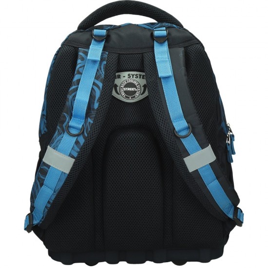 ΤΣΑΝΤΑ ΣΧΟΛΙΚΗ STREET NETTED 31x16x43cm (με εργονομική πλάτη air system και σκληρό πάτο)