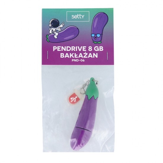 FLASH USB STICK SETTY PENDRIVE 8GB EGGPLANT PND-06