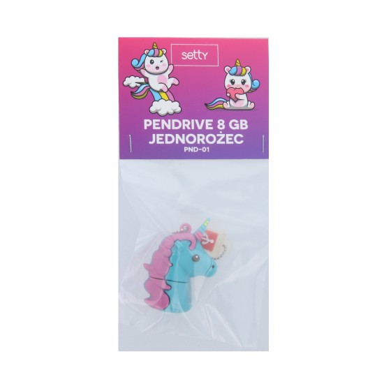 FLASH USB STICK SETTY PENDRIVE 8GB UNICORN PND-01