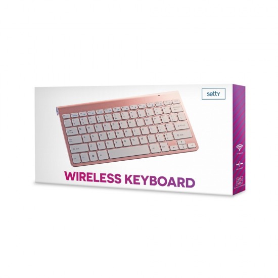 ΠΛΗΚΤΡΟΛΟΓΙΟ SETTY WIRELESS ROSE GOLD