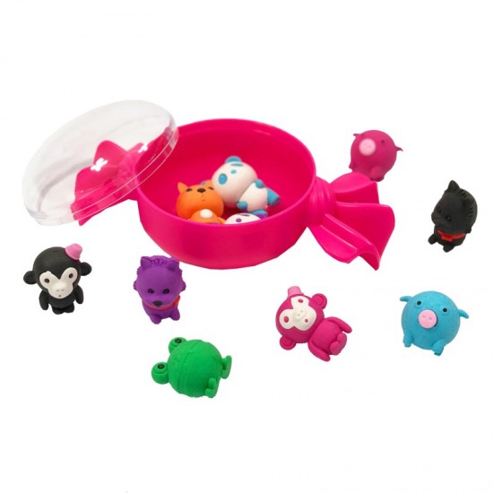 ΓΟΜΕΣ TINC ANIMALS ΚΑΣΕΤΙΝΑ ΚΑΡΑΜΕΛΑ ΣΕΤ 10τεμ.