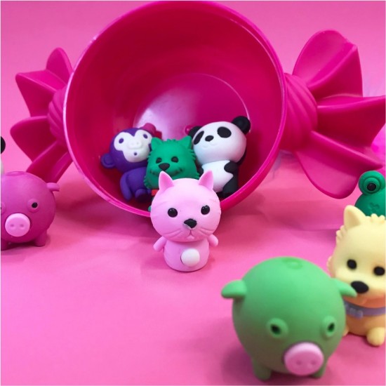 ΓΟΜΕΣ TINC ANIMALS ΚΑΣΕΤΙΝΑ ΚΑΡΑΜΕΛΑ ΣΕΤ 10τεμ.