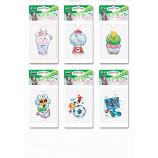 ΑΥΤΟΚΟΛΛΗΤΑ SMARTPHONE LEBEZ stand 48τεμ.