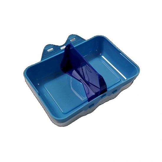 ΦΑΓΗΤΟΔΟΧΕΙΟ ΠΛΑΣΤΙΚΟ ΜΠΛΕ ΔΙΑΦΑΝΕΣ ROAR 850ml (165x120x70 mm)