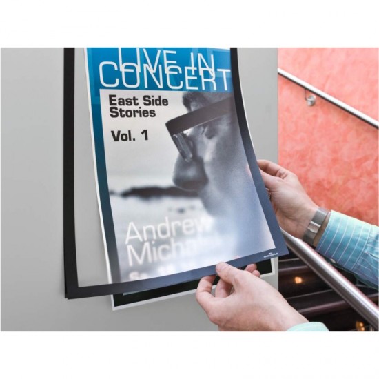 ΠΛΑΙΣΙΟ ΑΝΑΚΟΙΝΩΣΕΩΝ DURABLE DURAFRAME ΜΑΓΝΗΤΙΚΟ ΔΙΠΛΟ ΑΥΤΟΚ/ΤΟ Α3 ΣΕΤ 2τεμ. ΜΑΥΡΟ