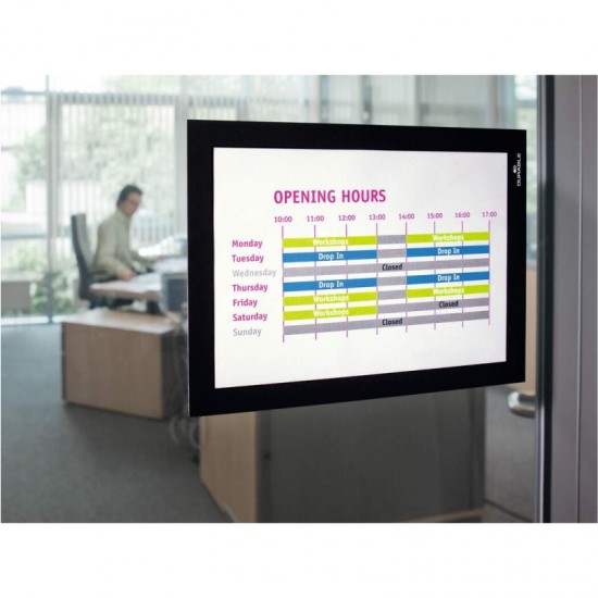 ΠΛΑΙΣΙΟ ΑΝΑΚΟΙΝΩΣΕΩΝ DURABLE DURAFRAME ΜΑΓΝΗΤΙΚΟ ΔΙΠΛΟ ΑΥΤΟΚ/ΤΟ  Α5 ΣΕΤ 2τεμ. ΜΑΥΡΟ