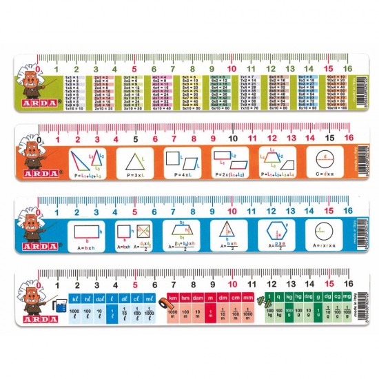 ΥΠΟΔΕΚΑΜΕΤΡΑ ARDA MATHEMATICS 16cm (ποτήρι 24τεμ.)