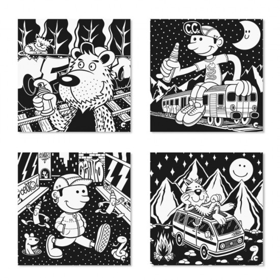 ΣΕΤ ΖΩΓΡΑΦΙΚΗΣ CARIOCA VELVET CENTO GRAFFITI