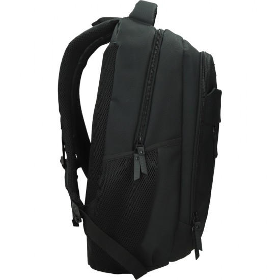 ΤΣΑΝΤΑ BACKPACK STREET STONE BLACK  30x20x45cm (με εργονομική πλάτη air system)
