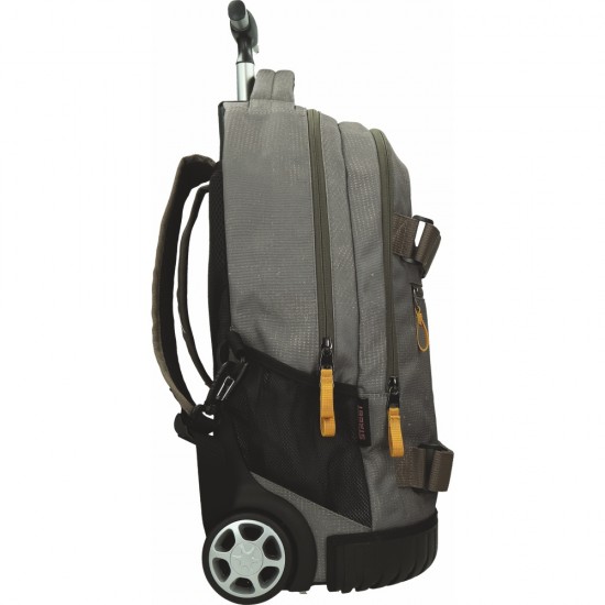 ΤΣΑΝΤΑ ΣΧΟΛΙΚΗ STREET TROLLEY IMPACT CLAY 30x20x48 cm (με εργονομική πλάτη air system και σκληρό πάτο)