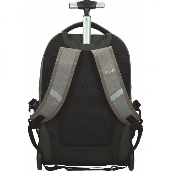 ΤΣΑΝΤΑ ΣΧΟΛΙΚΗ STREET TROLLEY IMPACT CLAY 30x20x48 cm (με εργονομική πλάτη air system και σκληρό πάτο)