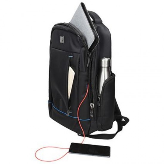 ΤΣΑΝΤΑ BACKPACK  STREET BRADFORD BLACK 46x31x14,5cm