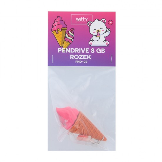 FLASH USB STICK SETTY PENDRIVE 8GB ICE CREAM PND-02