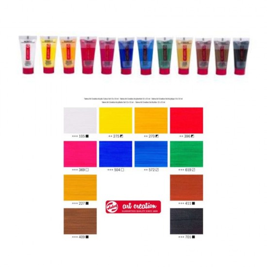 TALENS ART CREATION ACRYLIC COLOR ΣΕΤ 12 ΧΡΩΜ. 12ml