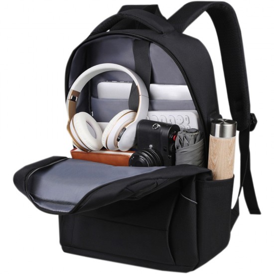 ΤΣΑΝΤΑ BACKPACK STREET PRIME  BLACK  47x30x15cm (θηκη για laptop)