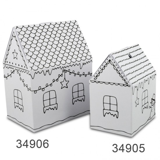 ΔΙΑΚΟΣΜΗΤΙΚΑ ΧΑΡΤΙΝΑ ΣΠΙΤΑΚΙΑ ΜΙΚΡΑ ΛΕΥΚΑ ΣΕΤ 6τεμ.