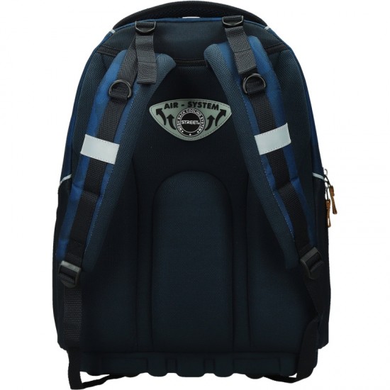 ΤΣΑΝΤΑ ΣΧΟΛΙΚΗ STREET ROBOTS 31x16x43cm (με εργονομική πλάτη air system και σκληρό πάτο)