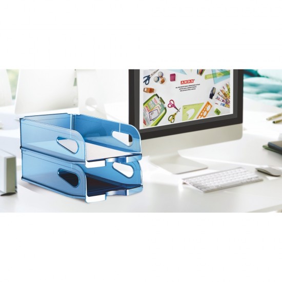 ΧΑΡΤΟΘΗΚΗ ARDA JUMBO ΔΙΑΦΑΝΗΣ ΜΠΛΕ