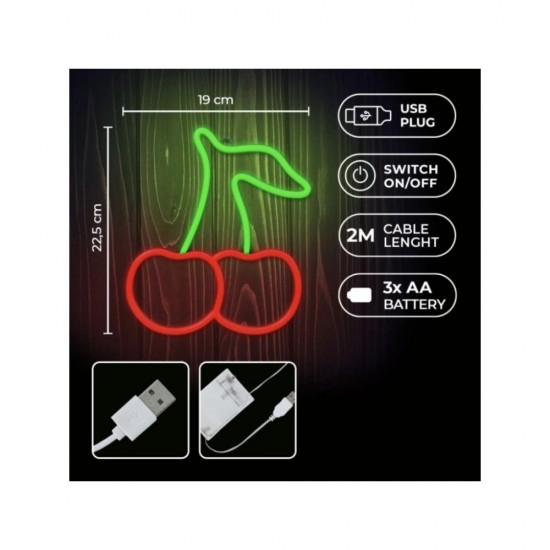 ΦΩΤΙΣΤΙΚΟ ΤΟΙΧΟΥ FOREVER LED CHERRY