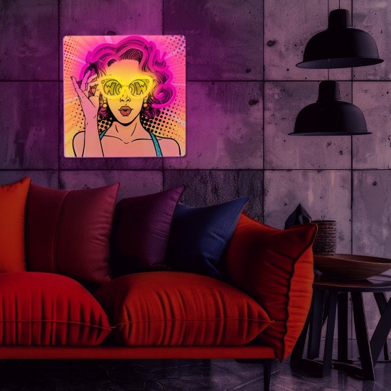 ΦΩΤΙΣΤΙΚΟ ΤΟΙΧΟΥ FOREVER ART LED WOMAN 320 x 18 x 320mm