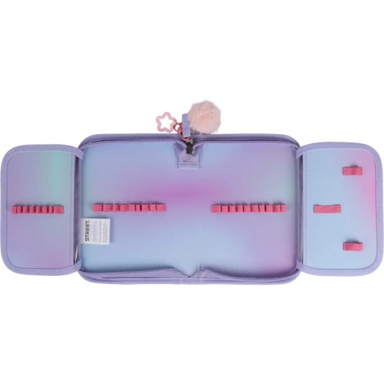 ΚΑΣΕΤΙΝΑ STREET ΚΕΝΗ LOVELY UNICORN  1 ZIP 2FLAPS 21x4x14cm