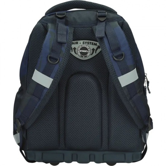 ΤΣΑΝΤΑ ΣΧΟΛΙΚΗ STREET ERGO TRAILS 31x15x40cm (με εργονομική πλάτη air system και σκληρό πάτο)