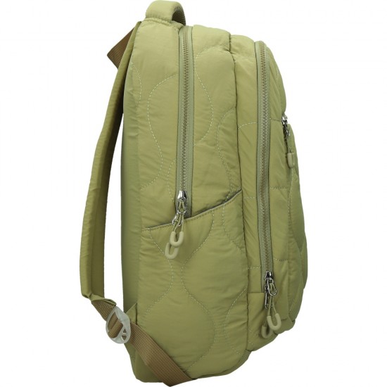 ΤΣΑΝΤΑ BACKPACK STREET PUFFY KHAKI 30x20x45cm (με εργονομική πλάτη air system)