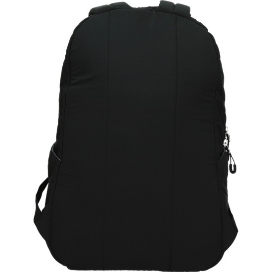 ΤΣΑΝΤΑ BACKPACK STREET PUFFY BLACK 30x20x45cm (με εργονομική πλάτη air system)
