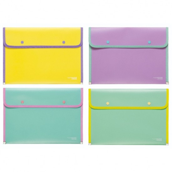 ΦΑΚΕΛΟΣ PP ARDA PASTEL 2 ΚΟΥΜΠΙΑ 34x24cm
