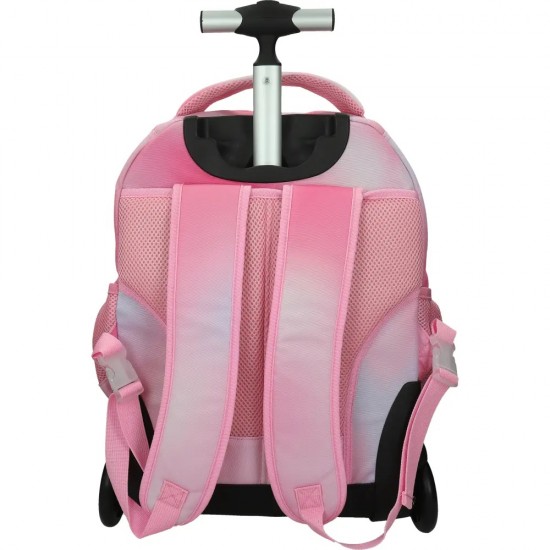 ΤΣΑΝΤΑ ΣΧΟΛΙΚΗ STREET TROLLEY LOVELY BUTTERFLY 34x22x45 cm (με εργονομική πλάτη air system και σκληρό πάτο)