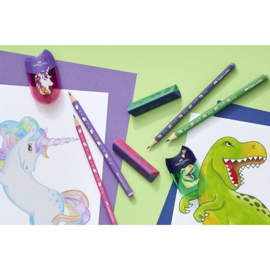 ΣΕΤ FABER CASTELL ΜΟΝΟΚΕΡΟΣ 2 ΜΟΛΥΒΙΑ +ΓΟΜΑ+ΞΥΣΤΡΑ