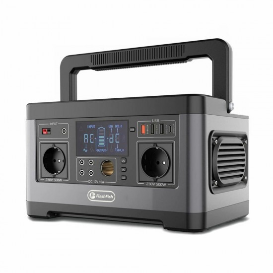 FlashFish P63 Portable Power Station | 500W 520Wh